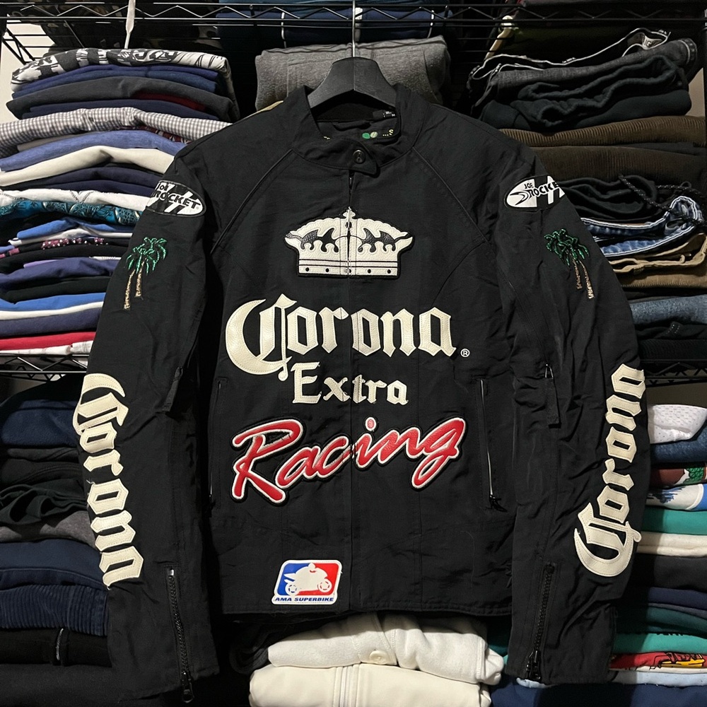 Joe Rocket Black Corona Racing Bomber Jacket